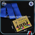 wholesale iron medal with blue ribbons